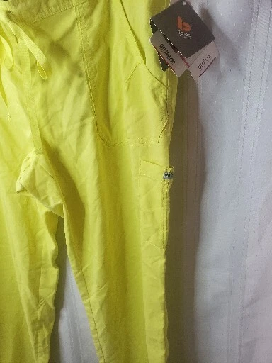 Pantalones Médicos de Carga Greys Anatomy By Barco 4 Bolsillos para Mujer Talla Grande Nuevos Amarillos Foto 2 de 4