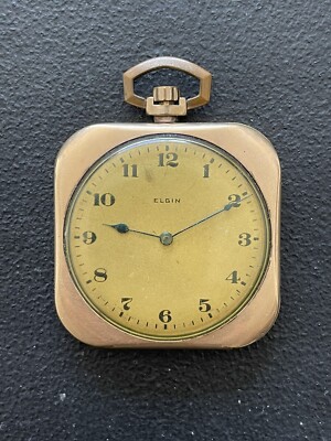 Elgin 1920 Art Deco Pocket Watch Very Rare