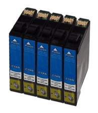 5 CARTUCCE ciano per Epson XP30 XP102 XP202 XP205 XP302 XP305 XP402 XP413 HOME