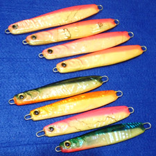 JDM Jigging Lure Lot JUGEMU Japanese Abalone Asymmetry body Jig X8 Made in Japan