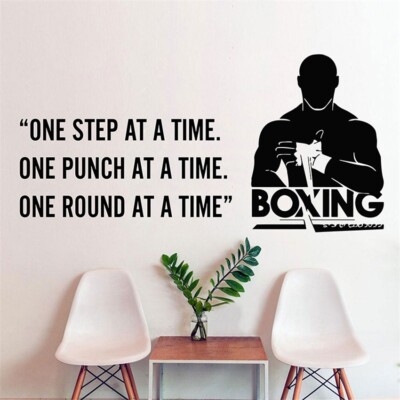 Boxing fitness fighting  Wandtattoo Wallpaper Wand Schmuck 58 x 119cm Wandbild  