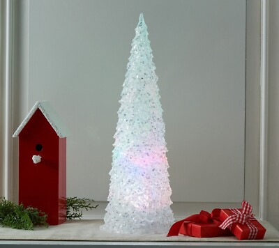 17'' Illuminated Glistening Tree w/Clear & Color Morph Lights, H228204