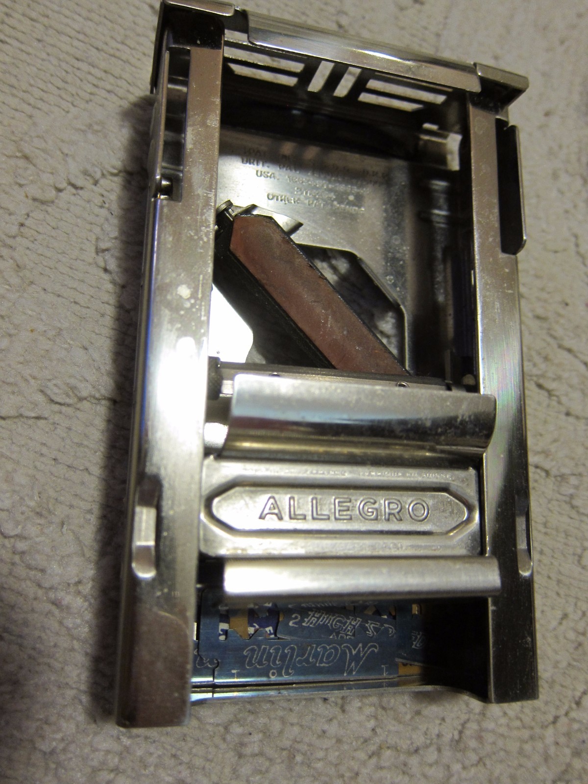 Vtg Allegro Model L Honing & Stropping Machine safety razor blades