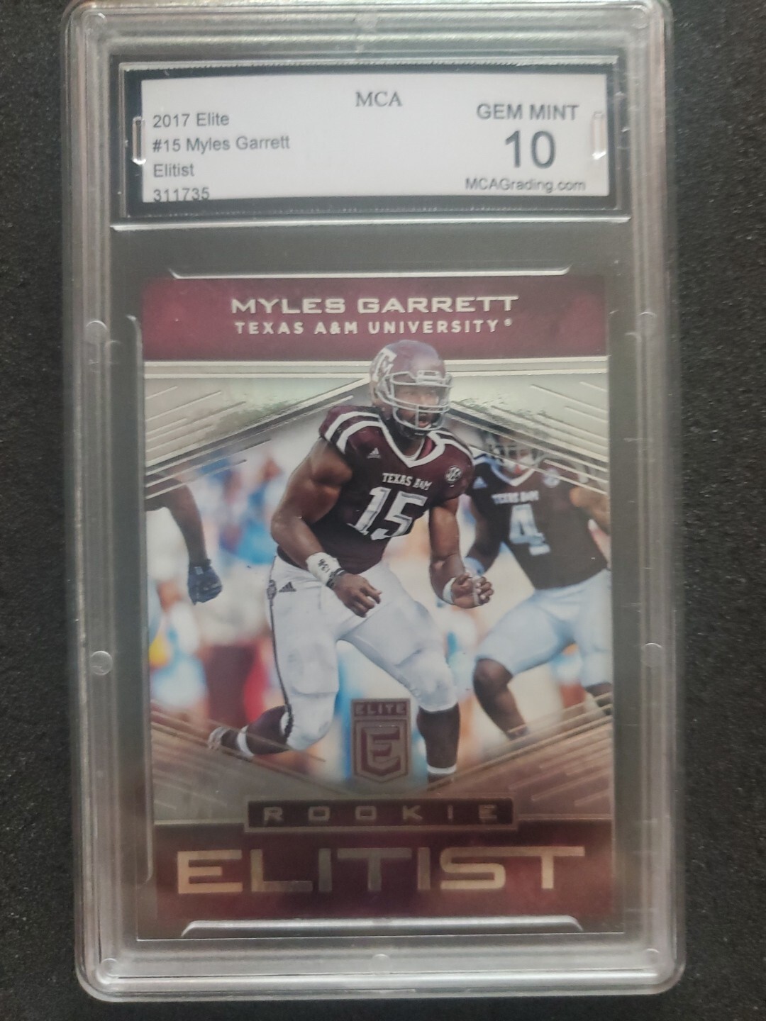 Myles Garrett Panini Donruss Elite Rookie Elitist #15 Base