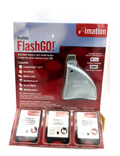 FlashGo Imation USB Flash Memory Card Reader Writer 2001 Sealed New Old Stock