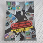 Vintage Nintendo Poster Print Ad NES 1988 Playing With Power Printed Japan Games