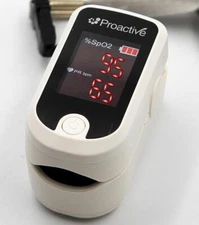 Proactive Protekt Finger Pulse Oximeter Oxygen Saturation Pulse Rate Monitor