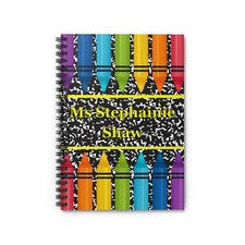 Personalized Composition Teacher Journal Planner Notebook, Custom Teachers Gift