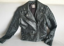 Ladies Leather Jacket Oasis Size Xs