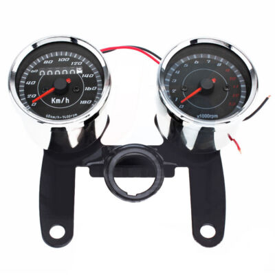 Motorcycle Speedometer Universal Digital LED Odometer Tachometer #D8
