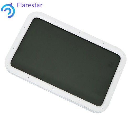 12" × 21" RV Camper Entry Entrance Door Window-White-Black-Clear tempered glass - Picture 11 of 20