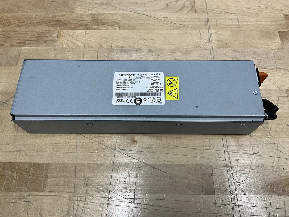 Fuente de alimentación redundante de intercambio en caliente Artesyn 7001138-Y000 IBM 24R2730 835W 40K1905 Foto 4 de 4