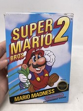 SUPER MARIO BROS. 2 MARIO MADNESS NINTENDO NES BOX AND GAME