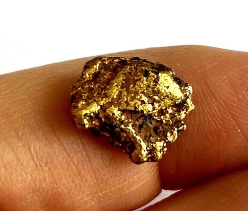 Pepita natural de oro amarillo 98,68 % pureza Au según prueba de espectrómetro XRF 2,35 gr - Imagen 11 de 12