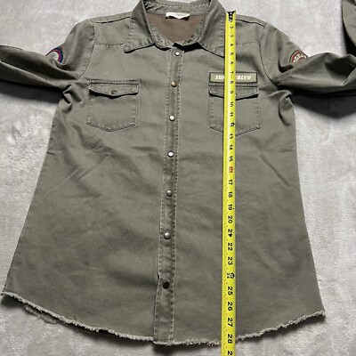 Spell & The Gypsy Collective Jacket Womens Medium Olive Green