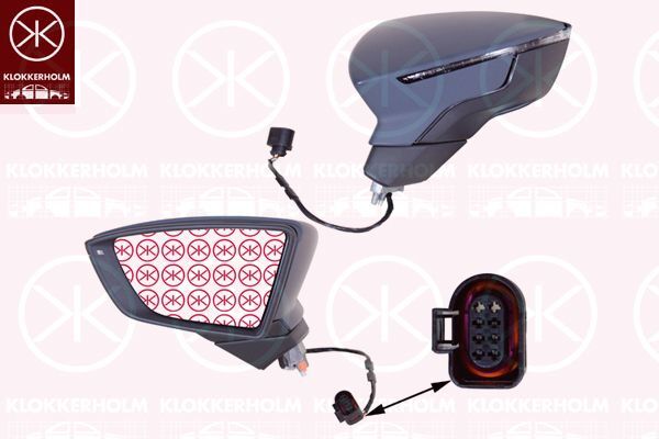 Neu Komplett AußEnspiegel - Links - Elektrisch - FüR Seat Leon (5F_) 2012-2020-image