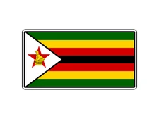 Zimbabwe Flag World Country Sticker Waterproof Vinyl Decal Die-Cut Car Laptop