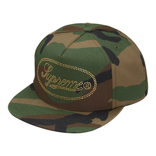 LOGO SCRIPT SUPREME CLOUDDED 5 PANNEAUX CAMO UNE TAILLE F/W 2017 100 % AUTHENTIQUE