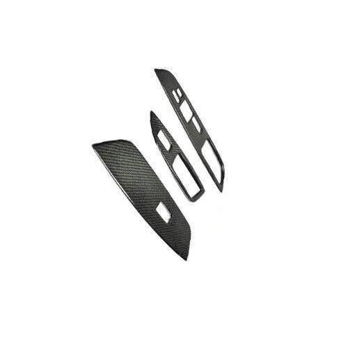 Panel elevador ventana fibra de carbono real para Hyundai Veloster 11-16 interruptor cubierta embellecedor Foto 3 de 4