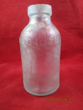 Antique MELLIN'S FOOD CO.- LARGE SIZE- BOSTON, U.S.A. Medicine Bottle  Rainbow 