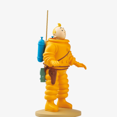 HERGE TINTIN Tintin Astronaut Resin Standing Figure Figurine 12cm