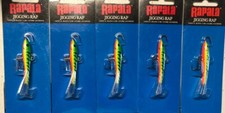 5 Rapala Jigging Rap W7 GT Glow Tiger fishing lure 2.75