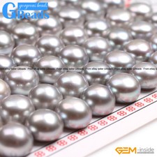 Natural AAA Grade Half Drilled 10mm Pearl Beads For Stud Earring Making 27 Pairs