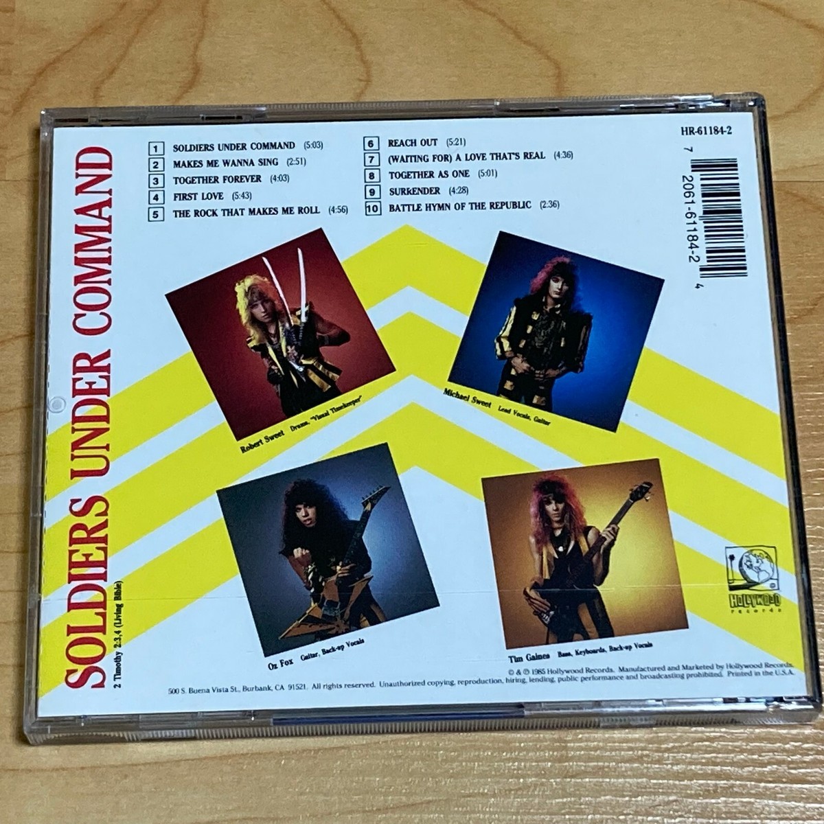 Stryper - Soldiers Under Command [1CD, United States Press