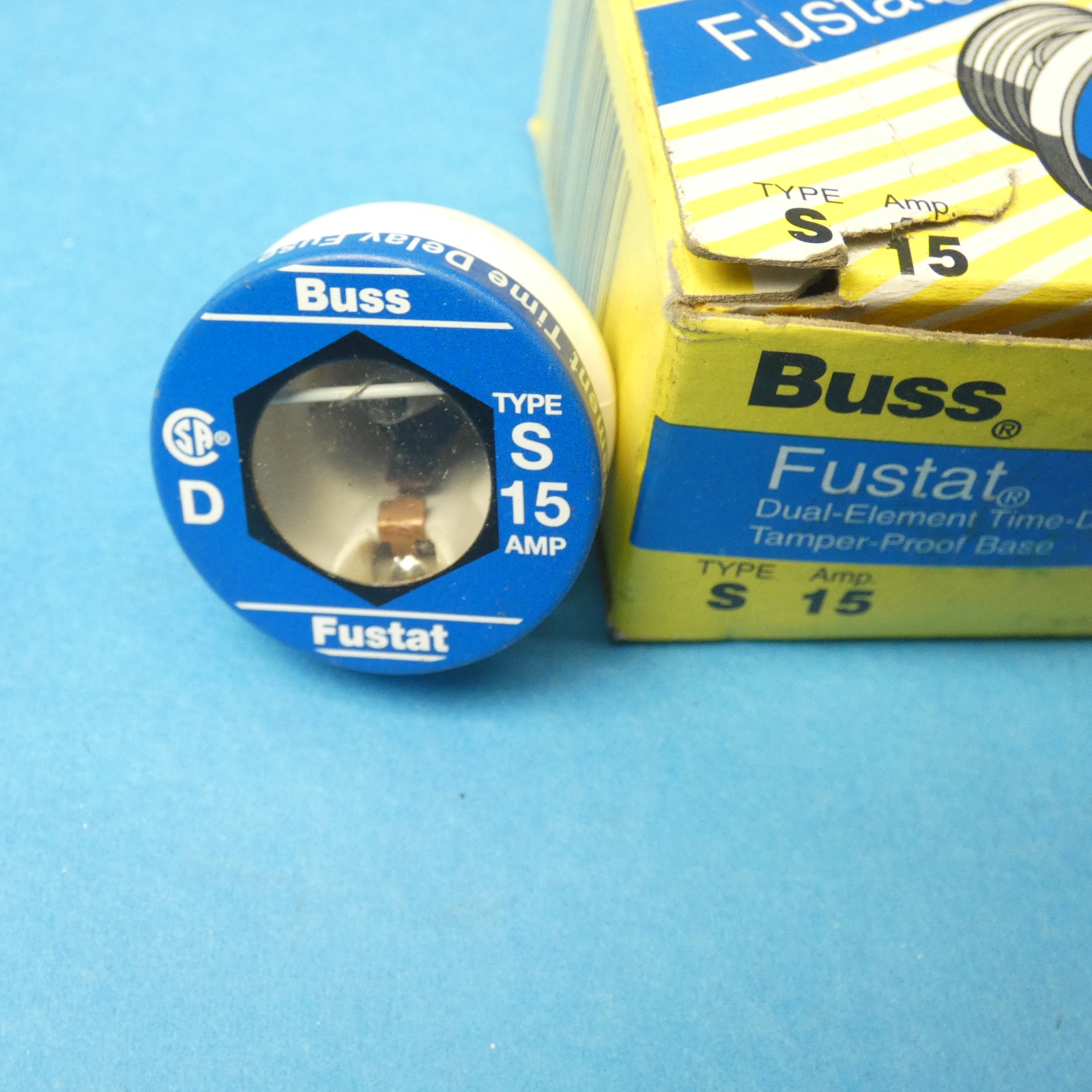 Bussmann S15 Edison base plug Fuse Class Plug Fuse 15 Amps 125 VAC Qty