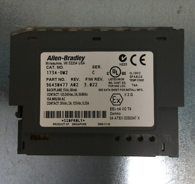 ALLEN BRADLEY 1734-OW2 PUNKT I/O DIGITAL RELAIS SENKE/QUELLE AUSGANGSMODUL SER.C