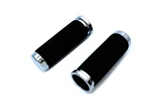 Foam Style Grip Set with Smooth End Caps Harley Shovelhead Sportster Evo 1974-up
