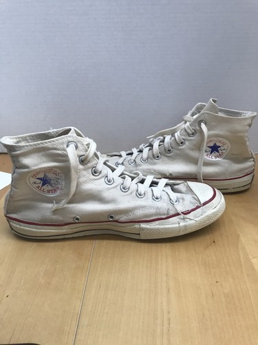 aritmética terraza whisky Vintage Chuck Taylor All Star Blue Label Converse High Top Shoes Size 9 USA  Made | eBay