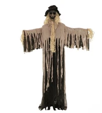 Haunted Hill Farm 6-Ft. Standing Haunted Scarecrow Halloween Prop