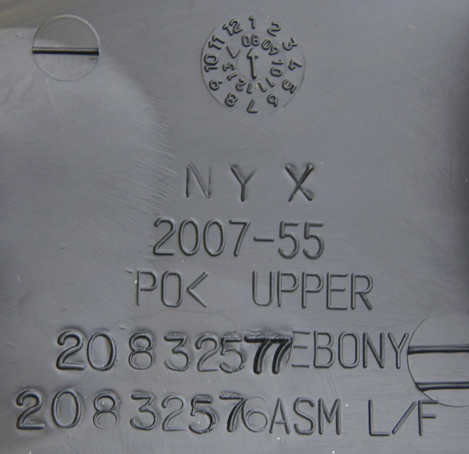 Pontiac Solstice 2009-10 cupé escotilla trasera interior embellecedor negro 20832577 25992326 Foto 2 de 4