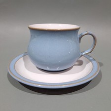 Denby " Colonial Blue " Cup & Saucer