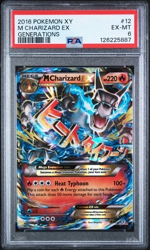 2016 Mega Charizard X EX Generations #12/83 PSA 6