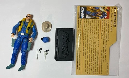 GI Joe Wild Bill V12 Comic Pack G.I. JOE COBRA 25th Complete W/ File Card