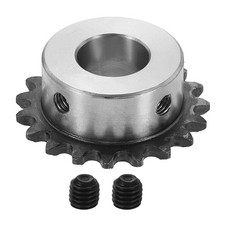 25 Chain Roller Sprocket 15mm Bore, 19 Tooth with Set Screws