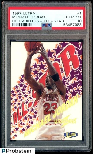1997-98 Fleer Ultra Ultrabilities All-Star #1 Michael Jordan Bulls HOF PSA 10
