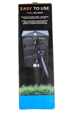 My Touch Smart 6-Outlet Automatic Pre-Set Timer w/Photocell - 41295 - NEW