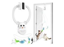 Interactive Cat Toys for Indoor Cats Door-Hanging Automatic Flying Bird Feather
