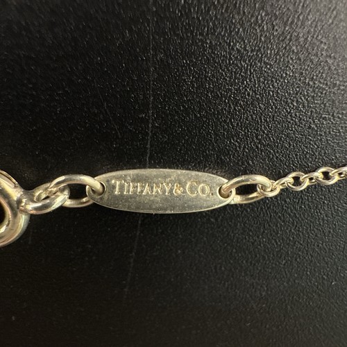 Tiffany & Co Elsa Peretti Kreuz Halskette Sterlingsilber Bergkristall 925 Etui - Bild 5 von 15