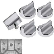 5Pack W10594481 Upgraded Gas Stove Knobs Replacement for Whirlpool Range/Oven