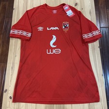 NWT Umbro Al Ahly SC Eqypt 2024 Home Football Jersey Men XXL Red Blokecore Kit