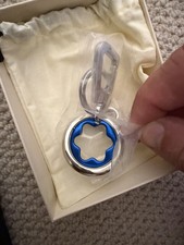 Portachiavi Montblanc Meisterstück Blue Spinning Emblema Palladio 128743