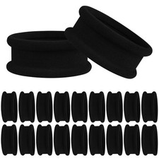 Black Hair Ties for Women Girls, Big Hair Scrunchies Elastics Bands Elastic H...