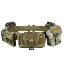 YAKEDA Tactical Battle Belts for Men- Quick Release Trigger Airsoft Belt Heav...