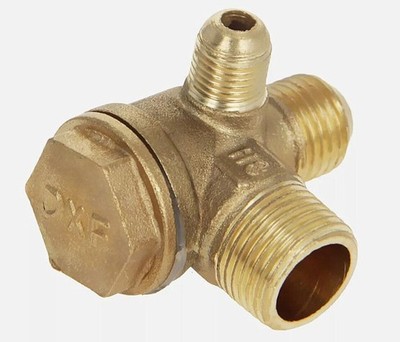 Oil-Free Air Compressor Replacement Check Valve Air Compressor Accessories Gold