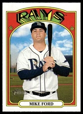 Mike Ford 2021 Topps Heritage #560 Tampa Bay Rays 30097 Baseball Card
