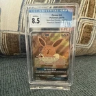 Pokemon Eevee GX Black Star Promo SM233 Full Art CGC 8.5
